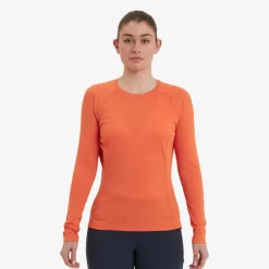 Montane Womens Dart Long Sleeve T-Shirt - Tigerlily