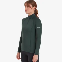 Montane Womens Dart XT Zip Neck - Deep Forest