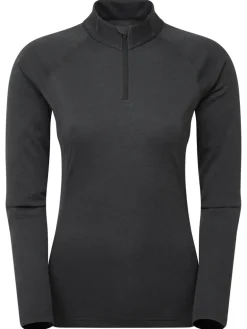 Montane Womens Dart Zip Neck - Black