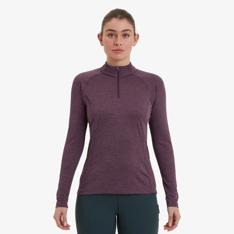 Montane Womens Dart Zip Neck - Mulberry