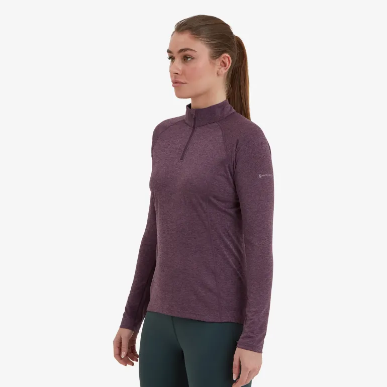 Montane Womens Dart Zip Neck - Mulberry