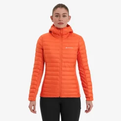Montane Womens Icarus Lite Hoodie - Tigerlily