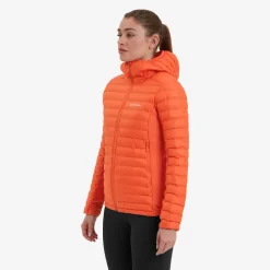 Montane Womens Icarus Lite Hoodie - Tigerlily