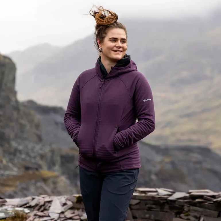 Montane Womens Protium XT Hoodie - Mulberry