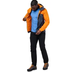 Mountain Equipment Mens Aerotherm Jacket - Blue Nights-Ember