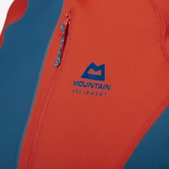 Mountain Equipment Mens Aiguille Hooded Top - Dusk-Red Rock