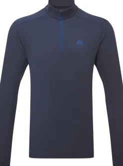 Mountain Equipment Mens Cerrig LS Zip-T - Cosmos