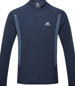 Mountain Equipment Mens Ignis LS Zip Tee - Cosmos-Dusk