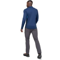 Mountain Equipment Mens Ignis LS Zip Tee - Cosmos-Dusk