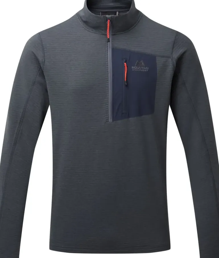 Mountain Equipment Mens Lumiko Zip-T Fleece - Ombre Blue-Cosmos