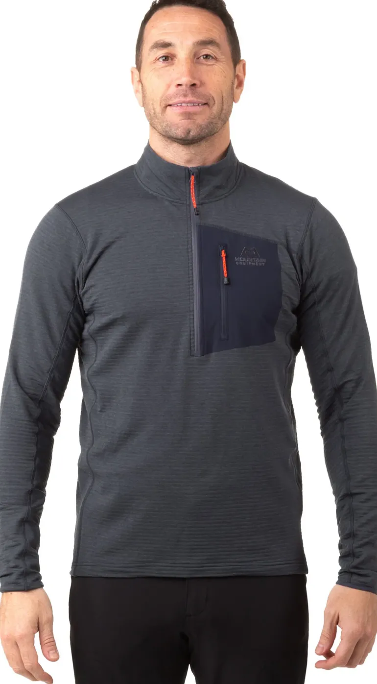 Mountain Equipment Mens Lumiko Zip-T Fleece - Ombre Blue-Cosmos