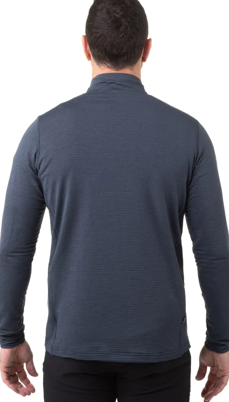 Mountain Equipment Mens Lumiko Zip-T Fleece - Ombre Blue-Cosmos