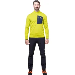 Mountain Equipment Mens Lumiko Zip T Fleece - Vine-Cosmos