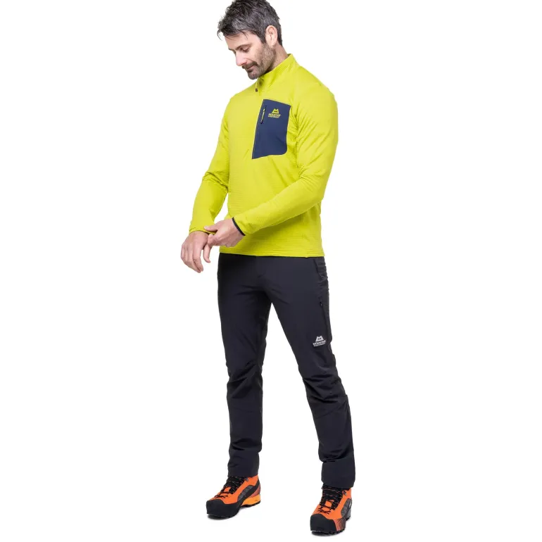 Mountain Equipment Mens Lumiko Zip T Fleece - Vine-Cosmos