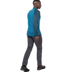 Mountain Equipment Mens Nava LS Zip T - Cactus-Vine