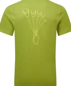 Mountain Equipment Mens Yorik On Wire Tee - Cactus