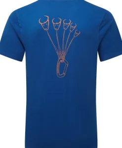 Mountain Equipment Mens Yorik On Wire Tee - Admiral Blue