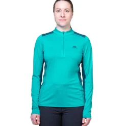 Mountain Equipment Womens Nava LS Zip T - Vivid-Clematis