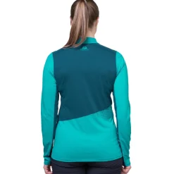 Mountain Equipment Womens Nava LS Zip T - Vivid-Clematis