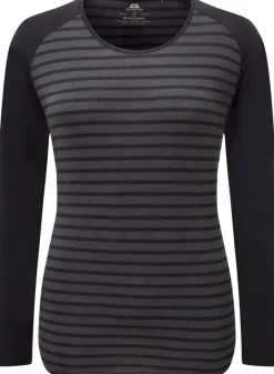 Mountain Equipment Womens Redline LS Tee - Cosmos Stripe-Cosmos