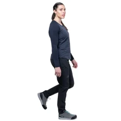 Mountain Equipment Womens Redline LS Tee - Cosmos Stripe-Cosmos