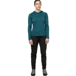 Mountain Equipment Womens Glace Hooded Top - Majolica Blue