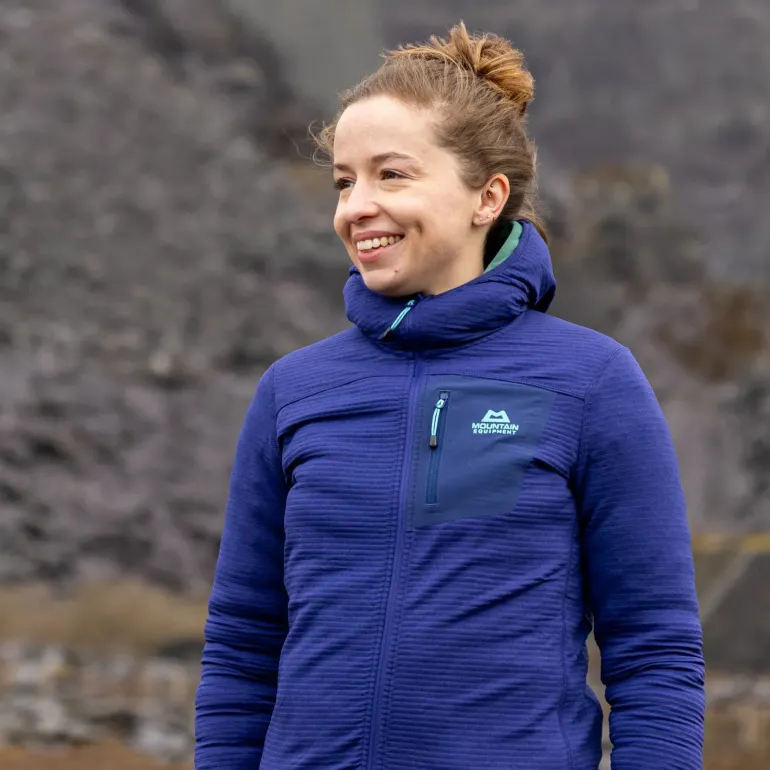 Mountain Equipment Womens Lumiko Hooded Jacket - Lichen Green-Deep Teal