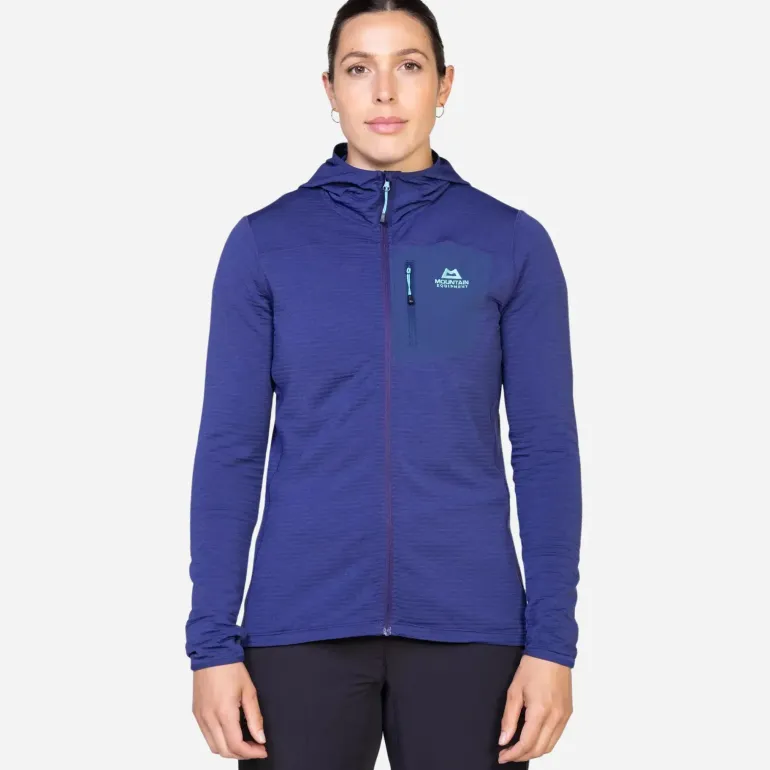 Mountain Equipment Womens Lumiko Hooded Jacket - Lichen Green-Deep Teal