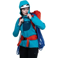 Mountain Equipment Womens Squall Hooded Jacket - Chili Red-Merlot