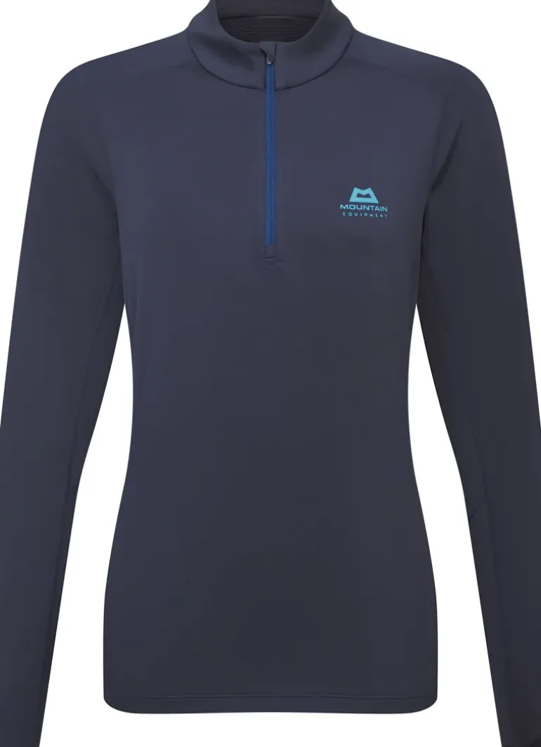Mountain Equipment Womens Cerrig LS Zip-T - Cosmos