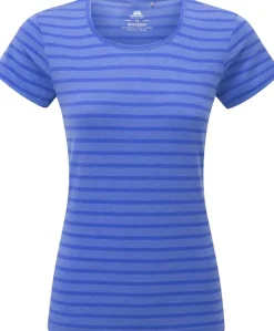 Mountain Equipment Womens Groundup Stripe Tee - Vivid Stripe