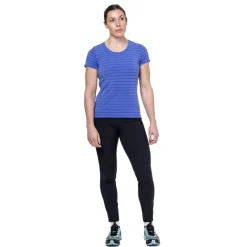 Mountain Equipment Womens Groundup Stripe Tee - Vivid Stripe
