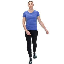 Mountain Equipment Womens Groundup Stripe Tee - Vivid Stripe