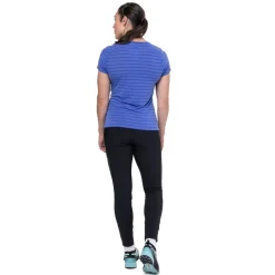 Mountain Equipment Womens Groundup Stripe Tee - Vivid Stripe