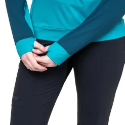 Mountain Equipment Womens Aiguille Hooded Top - Topaz-Majolica