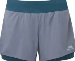 Mountain Equipment Womens Dynamo Twin Shorts - Bluefin