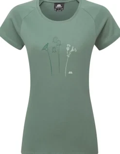 Mountain Equipment Womens Mountain Flower Tee - Sage
