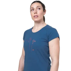 Mountain Equipment Womens Mountain Flower Tee - Stellar Blue