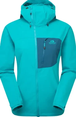 Mountain Equipment Womens Squall Hooded Jacket - Topaz-Majolica
