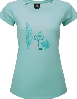Mountain Equipment Womens Leaf Tee - Aqua