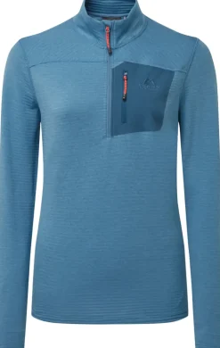 Mountain Equipment Womens Lumiko Zip T - Stellar-Majolica