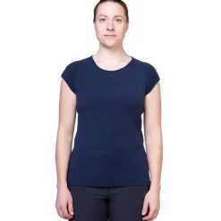 Mountain Equipment Womens Equinox Tee - Bluefin Stripe