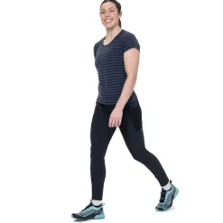 Mountain Equipment Womens Groundup Stripe Tee - Bluefin Stripe