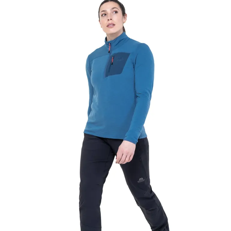 Mountain Equipment Womens Lumiko Zip T - Hibiscus-Tibetan