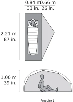 MSR FreeLite 1 Tent - Green
