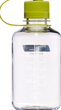 Nalgene Tritan Sustain Narrow Mouth Bottle - 0.5L - Clear-Green Cap