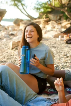 Nalgene Tritan Sustain Wide Mouth Silo Bottle - 1.5L - Seafoam