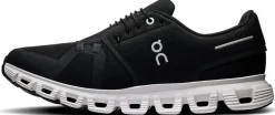 ON Mens Cloud 6 Shoes - Black-White