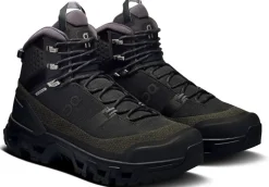 ON Mens Cloudrock Trek Waterproof Shoes - Black-Black