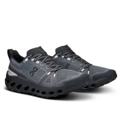 ON Mens Cloudsurfer Trail Running Shoe - Eclipse-Black